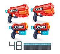 X-Shot Excel Double Kickback Double Reflex 6 Foam Dart Blaster Combo Value Pack (48 freccette 3 lattine) di ZURU