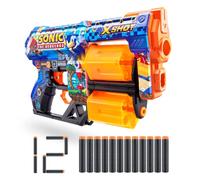 X-Shot Lancia Dread Skins ispirata a Sonic the Hedgehog Blaster schiuma 12 dardi