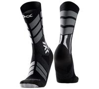 X-Socks - Calze da sci di fondo in Lana - X-Country Perform Merino Crew Black/Grey in Pelle - Taglia 45-47 - Nero