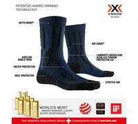 X-Socks Calzini Calcetin Trek X CTN Mezzanotte Blu Opale Talla 39/41 Calze Calza Unisex - Adulto, Midnight Blue Melange/Opal Black