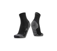 X-Socks Core Natural Ankle Socks - Per corsa, ciclismo e sport invernali - Cotone organico e Lyocell, protezione tendine d'Achille e articolazioni, tecnologia traspirante - Nero/Charcoal, 35-38
