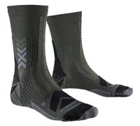 X-Socks - Calze da trekking - Hike Expert Silver Crew Dark Sage Black - Taglia 39-41 - Grigio Grigio 39-41