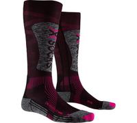X-Socks Energizer LT 4.0 (nero/rosa fluo/grigio pietra miel) calze da sci da donna 35-36