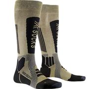 X-Socks Helixx Gold 4.0 Anniversary Edition - Calze sportive invernali nere e oro con tecnologia avanzata per un comfort climatico e un controllo muscolare ottimale - Oro/Nero, 39-41