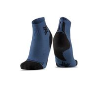 X-Socks Run Discover Ankle Socks for Enhanced Running Comfort, Advanced Protection with Breathability and Support Technologies, Ideal for Injury Prevention and Thermoregulation - Marino/Nero, 42-44
