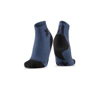 X-Socks Run Discover Ankle Socks for Enhanced Running Comfort, Advanced Protection with Breathability and Support Technologies, Ideal for Injury Prevention and Thermoregulation - Marino/Nero, 35-38