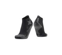 X-Socks Run Discover Ankle Socks for Women - Massimo comfort con tecnologie avanzate, flusso d'aria ottimale e protezione avanzata per gli appassionati di corsa - Nero/Charcoal, 37-38