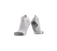 X-Socks Run Discover Ankle Socks for Women - Massimo comfort con tecnologie avanzate, flusso d'aria ottimale e protezione avanzata per gli appassionati di corsa - Bianco artico/Grigio perla, 35-36