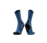 X-Socks Run Discover Crew Calzini - Ventilazione Ottimale e Stabilizzazione per Runner, Canale di Aerazione, Supporto Muscolare e Comfort per Lunghe Distanze - Marino/Nero, 45-47