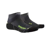 X-Socks Run Discovery Junior, Socks Calze Calza Calzini Unisex Bambini, Charcoal/Phyton Yellow/Black, 35/38
