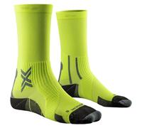 X socks run perform crew fluo yellow black