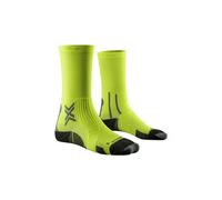 X socks run perform crew fluo yellow black