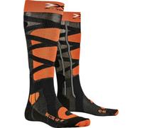X-Socks Ski Control 4.0 Calze da sci avanzate per sciatori esperti e principianti, con filati Hi-Tech per prestazioni e sicurezza migliorate - Antracite/Arancione, 35-38