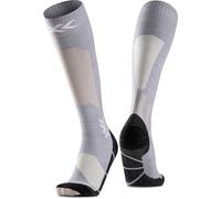 X-Socks Ski Discover Merino OTC - Calze da Sci in Merino per Comfort & Calore - O-Ring Bandage per Adattamento Sicuro & Supporto - Ideale per Sci & Sport Invernali - Grigio foca/Sabbia chiaro, 45-47