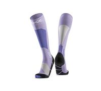 X-Socks Ski Discover Merino OTC - Calze da Sci in Merino per Comfort & Calore - O-Ring Bandage per Adattamento Sicuro & Supporto - Ideale per Sci & Sport Invernali - Lavanda/Sabbia chiara, 42-44