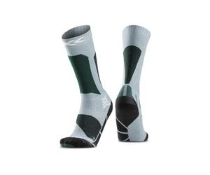 X-Socks Ski Discover OTC Junior - Calze da sci per bambini per un maggiore comfort, prestazioni ottimali e durata sulle piste per i giovani sciatori - Verde salvia/Prato inglese, 35-38