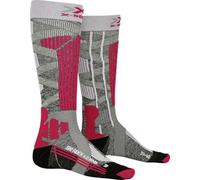 Calze X-Bionic Ski Rider 4.0 grigio nero rosso donna - 37-38