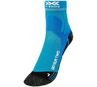X-Socks Sky Run Two Socks, Unisex - Adulto, Teal Blue/Opal Black, 35-38