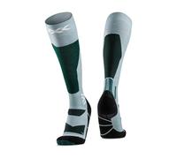 X-Socks Snowboard Discover OTC - Calze da Snowboard ad Alte Prestazioni con O-Ring Bandage, Comfort e Supporto Ottimizzati per Snowboard e Sport Invernali - Verde salvia/Prato inglese, 42-44