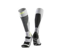 X-Socks Snowboard Discover OTC - Calze da Snowboard ad Alte Prestazioni con O-Ring Bandage, Comfort e Supporto Ottimizzati per Snowboard e Sport Invernali - Grigio/Canarino, 42-44