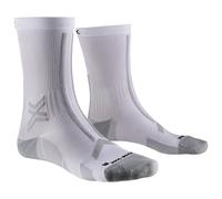 X-Socks Calze da running Trail Run Discover Crew Uomo/Donna Bianco/Grigio-Blu 42-44