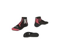 X-Socks Trailrun Discover Ankle da donna - Calze da trail running per un comfort superiore, regolazione della temperatura e protezione durevole per gli amanti dell'outdoor - Nero/Rosa, 37-38