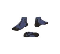 X-Socks Trailrun Discover Ankle Socks - comfort e protezione per trail running, con rete traspirante, controllo della temperatura e design resistente per avventure all'aperto - Blu/Nero, 45-47