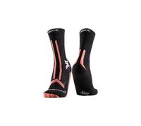 X socks trailrun discover crew calzini neri rosa polvere