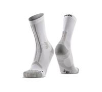 X-Socks Calze da running Trail Run Discover Crew Uomo/Donna Bianco/Grigio-Blu 42-44