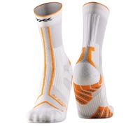 X-Socks - Calzini trail running - Trailrun Terraskin Expert Crew White/Blazing Orange - Taglia 35-38 - Bianco