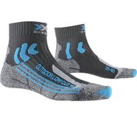 X-Socks Trek Calze Basse da Donna - ideale per diverse attività all'aperto e trekking prolungato, tecnolgoia avanzata per maggiore comfort e protezione dalle vesciche - Antracite/Turchese, 41-42