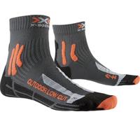 X-Socks Trek Outdoor Low Cut, Calze Uomo, Anthracite/Orange, XL