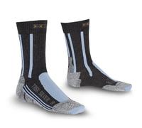 X-Socks Trekking Silver, Calze Donna, Nero/Grigio/Blu (Antracite/Azzurro), 41/42