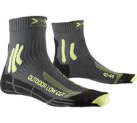 X-Socks Unisex Trek Calze Basse, ideale per le attività all'aperto e le escursioni prolungate, con maggiore comfort e protezione dalle vesciche - Antracite/Lime, 45-47