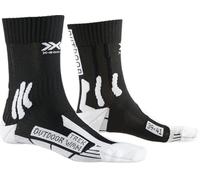 X-Socks Womens Trek Outdoor, calze da trekking avanzate per un comfort e una protezione ottimali, tecnologia di circolazione dell'aria migliorata, design specifico per le donne - Nero/Bianco, 39-40