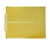 X Tappetino termico grande per scolapiatti in silicone, per cucina, cucina, sala da pranzo e bar, scolaposate per piano di lavoro (giallo, taglia unica)