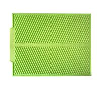 X Tappetino termico grande scolapiatti in silicone da 13 16 per cucina, sala da pranzo e bar, scolaposate per piano di lavoro (verde, taglia unica)