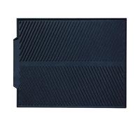 X Tappetino termico grande scolapiatti in silicone da 13 16 per cucina, sala da pranzo e bar, scolaposate per piano di lavoro (nero, taglia unica)