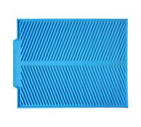 X Tappetino termico grande scolapiatti in silicone da 13 16 per cucina, sala da pranzo e bar, scolaposate per piano di lavoro (blu, taglia unica)