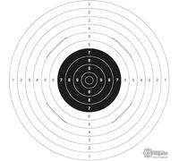 X-Targets Target XLS, 20 pezzi, standard Target XLS, bianco, 55 x 52 cm, scanalato, 250 g/m², in cartone per sport di tiro, dischi da infilare 26 x 26 cm, per sport, bersaglio, allenamento