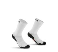 X Tech Sport Design, Calza Professional Carbon, Calza Tecnica Traspirante per Ciclismo e Running, Materiali Performanti, 1 Paio (IT, Numero, 43, 46, Regular, Regular, Bianco)
