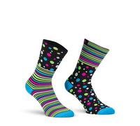 X Tech Sport Design, Calza XT311, 1 Paio, Calza Tecnica Traspirante per Ciclismo e Running (IT, Numero, 35, 38, Regular, Regular, Nero con Fantasia)