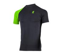 X Tech Sport Design, Maglia Power 01 Manica Corta Nero S/M, Maglia Tecnica 4 Stagioni, Leggera e Traspirante, per Running, Trekking e Palestra (IT, Testo, XXL, 3XL, Regular, Regular, Nero)