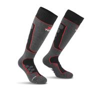 X Tech Sport Design Raptor Calza Tecnica in Lana Merino, Spessore Medio, Cuscinetti Protettivi, Escursioni Outdoor e Sci (IT, Numero, 35, 38, Plus, Regular, Nero)