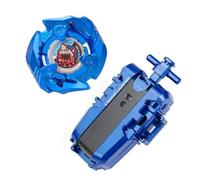 X Trottola Stadio Set da Battaglia con X Acceleration Rail, 6 trottole giocattolo e 2 lanciatori e 1 arena, arena da combattimento per bambini dai 6 anni in su, gioco Battling Xtreme, blu (BB201)