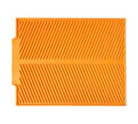 X - Vassoio scolapiatti grande, in silicone, per cucina, sala da pranzo e bar, in legno, per sculture (arancione, taglia unica)
