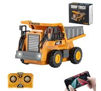 X-Verse 1:64, giocattolo telecomandato, mini caricatore compatto RC con luce ed effetti sonori, rotazione a 360°, veicolo da costruzione telecomandato per bambini, giocattolo per bambini, regalo