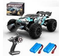 X-Verse 16102PRO Auto Telecomandata Con Motore Brushless, 70KM/H Macchina Telecomandata RC Drift Car, 2,4 GHz 1:16 4WD Radiocomandata Monster Truck Buggy, Regalo per Bambini Adulti, 2 Batterie (Blu)