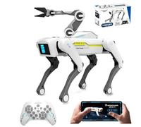 X-Verse RC Robot cane per bambini giocattolo telecomandato, voce e interagire con clip a maniche lunghe, programmabile danza musicale cane robotico, regali per ragazzi, ragazze 3-12 anni