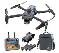 X-Verse SG909 Drone con Telecamera 4K, Schermo RC, Gimbal a 3 Assi, Distanza del Telecomando di 6KM, Evitare gli ostacoli in 4 direzioni, Droni Quadcopter per Adulti (3 Batterie)